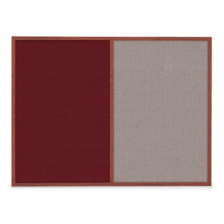 United Visual Products Slim Style Indoor Enclosed Corkboard, 48 UVRDS48SBH-BRONZE-CORK